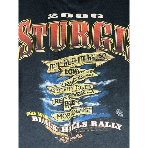 Sturgis 2006 T-Shirt 66th Annual Black Hills‎ Rally Mens M Sturgis - Picture 6 of 6
